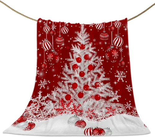 Miniatura 92 de Mantas de Tiro de Muñeco de Nieve de Navidad, Manta de Vellón Suave de Vacaciones de Invierno Decorativa para Hogar Sofá Sillón Silla Sala de Estar