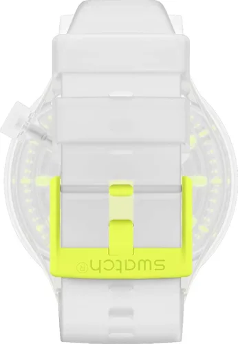Miniatura 5 de Swatch SO27E103 - Reloj de cuarzo blanco con esfera esqueleto