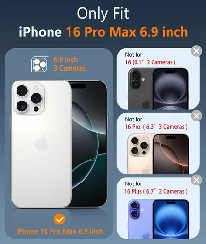 Miniatura 1273 de FNTCASE Funda para iPhone 13 Pro-Max: Fundas magnéticas transparentes compatibles con Magsafe Slim anti amarillamiento protección contra caídas