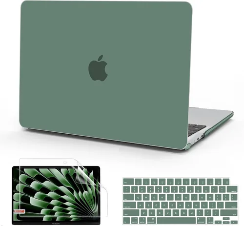 Miniatura 16 de B BELK Funda compatible con MacBook Air de 15 pulgadas 2026 2025 2024 2023 M5 M4 M3 M2 A3448 A3241 A3114 A2941 Pantalla de retina líquida, carcasa