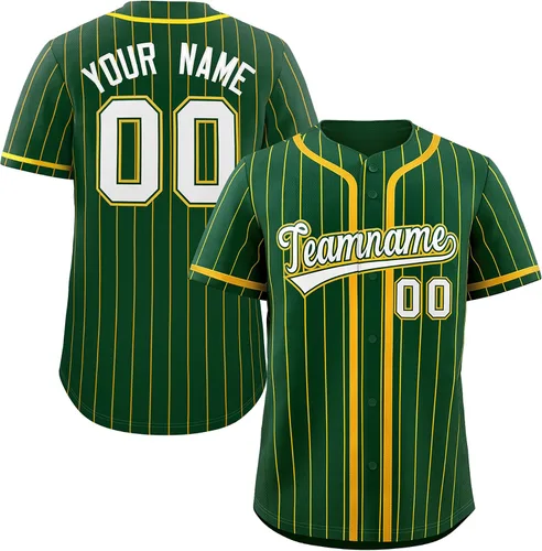 Miniatura 19 de Camiseta de béisbol de rayas finas personalizada hipster hip hop, camisetas deportivas con nombre y número del equipo personalizado para hombres