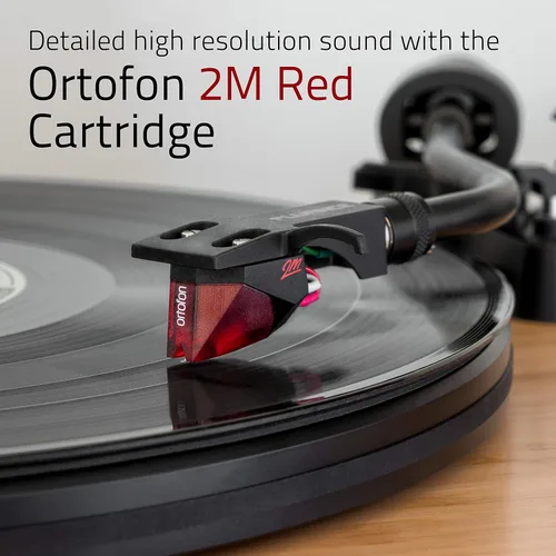 Miniatura 5 de Fluance Reference RT83 Tocadiscos de vinilo de alta fidelidad con preamplificador de fono PA10 y altavoces Ai61 de 6,5 pulgadas, cartucho rojo