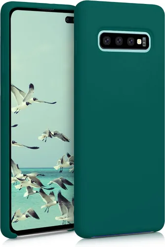 Miniatura 133 de kwmobile Funda compatible con Samsung Galaxy S22 - Funda de silicona TPU con acabado suave - Blue Reef