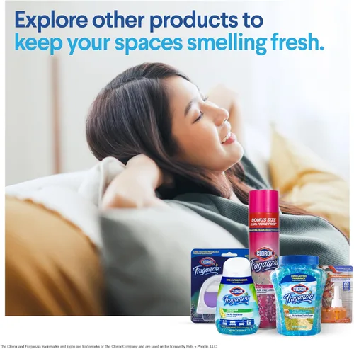 Miniatura 9 de Clorox Fraganzia - Ambientador de gel con aroma a orquídea isla, sin enchufe, sin batería, para habitaciones pequeñas, armarios, cocinas, baños