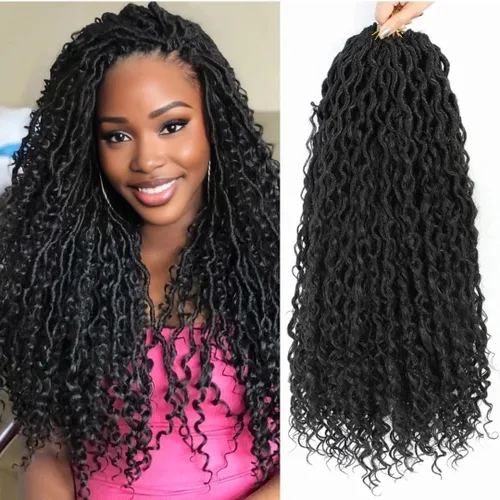Miniatura 19 de Goddess Locs - Cabello de ganchillo de 12 pulgadas, 7 paquetes de rastas cortas de pelo sintético de ganchillo suave, trenzas de ganchillo