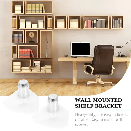 Miniatura 9 de VILLCASE Soporte de clavijas soportes de estantes movibles Clips de estante de vidrio para mesas Pin Soporte de muebles estantes útiles, soporte