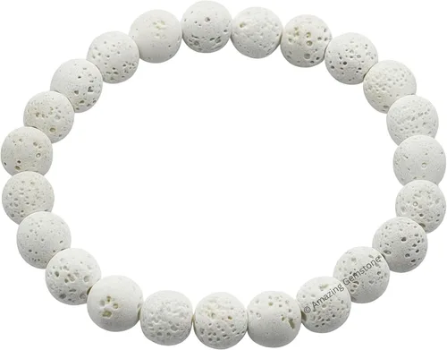 Miniatura 710 de Amazing Gemstone Pulsera de cristal para mujeres y hombres, pulsera de cristal curativo de protección, pulsera elástica con cuentas de piedras