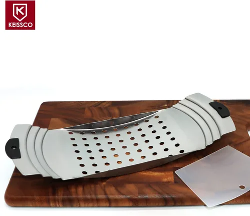 Miniatura 2 de Máquina Premium de Acero Inoxidable para Hacer Spaetzle, Plana para Spaetzle con Raspador de Pastelería, Tradicional Alemana para Hacer Fideos