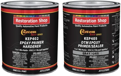 Miniatura 7 de Custom Shop - Imprimación/sellador epoxi negro de 2.1 COV (kit de galones) anticorrosivo DTM de alto rendimiento para uso automotriz e industrial.