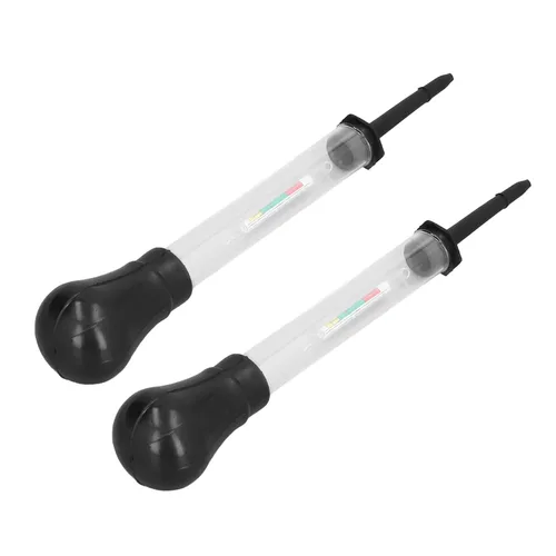 Miniatura 5 de Hidrómetro, 2 unids hidrómetro de vidrio electro medidor hidráulico 1.100-1.300 herramienta de medición para densidad de electrolitos, hidrómetros