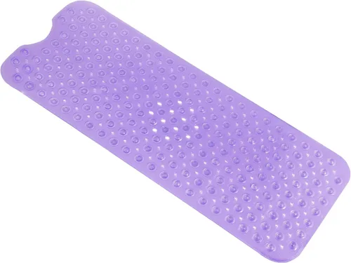 Miniatura 7 de Almohadilla de ducha antideslizante para bañera, 21 x 21 pulgadas, suave, de gran tamaño, lavable a máquina, con orificios de drenaje, ventosa