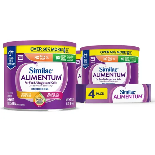 Miniatura 13 de Similac Alimentum con HMO 2'-FL - Fórmula hipoalergénica para bebés, para alergias alimentarias y cólicos debido a sensibilidad a las proteínas