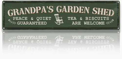 Miniatura 26 de Metal Fathers Day Gift, Retro Metal Tin Sign, Man Cave Decor, Papa's Garage, If He Can't Fix It We're Screwed, Garage Workshop Decor, Gift for Papa