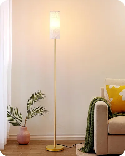 Miniatura 9 de EDISHINE Lámpara de pie LED para sala de estar, lámpara de pie moderna de 63.7 pulgadas con bombilla LED de 9 W, 3 temperaturas de color, lámpara