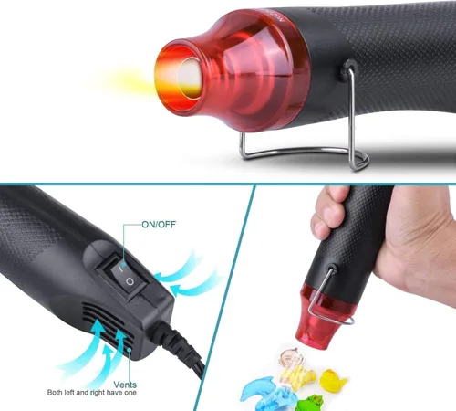 Miniatura 3 de 5 piezas de herramientas para hacer vasos de purpurina epoxi, pistola de calor portátil para bricolaje vasos de resina acrílica para eliminar