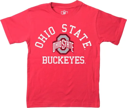 Miniatura 27 de Wes and Willy Camiseta de algodón orgánico de manga corta para niños de la NCAA rutgers scarlet knights rojo