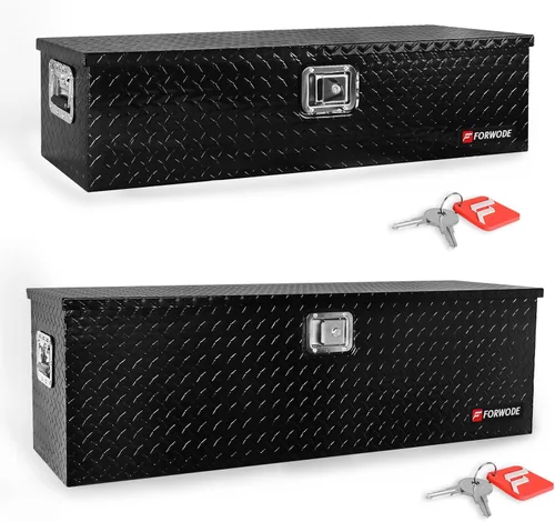 Miniatura 19 de FORWODE - Caja de herramientas de 48 pulgadas para cama de camión, de aluminio para camioneta, caja de herramientas para RV, cajas de herramientas