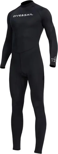 Aivtalk Traje de buceo de cuerpo completo para hombre, manga larga, cremallera trasera, traje de neopreno con protección solar UV, refrescante,