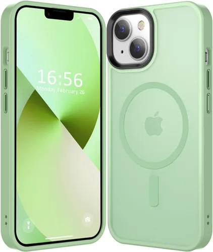 Miniatura 133 de Fuerte magnético para iPhone 11, compatible con Magsafe, [resistente a caídas de 13 pies] Funda trasera translúcida mate con sensación de piel