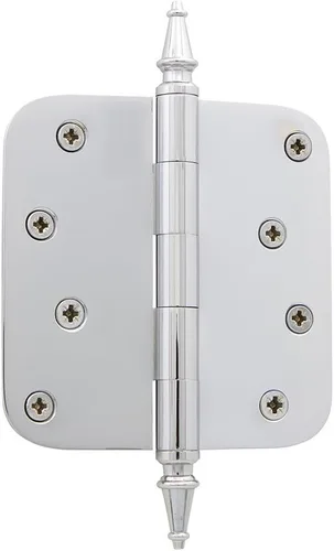 Miniatura 92 de Grandeur Hardware 824304 Bisagra residencial con punta de bellota de 3.5 pulgadas con esquinas de radio de 5/8 pulgadas en peltre antiguo