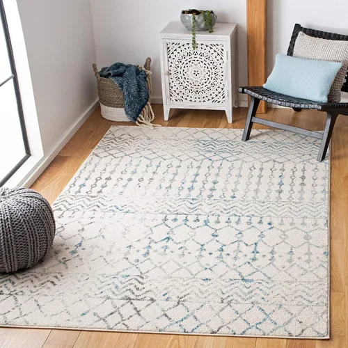 Miniatura 49 de SAFAVIEH - Alfombra de 4x6 de la colección Tulum, modelo TUL270G, diseño marroquí bohemio desgastado, no suelta pelusa y fácil de limpiar, ideal
