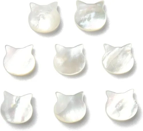 Miniatura 11 de LiQunSweet 10 cuentas de corazón dulce de concha de abulón natural para hacer aretes, pulseras, collares, joyas