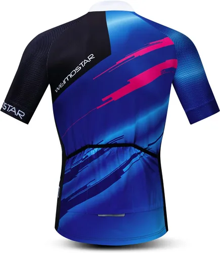 Miniatura 123 de Nuevo Pro cremallera completa hombres ciclismo Jersey manga corta Riding Shirt USA