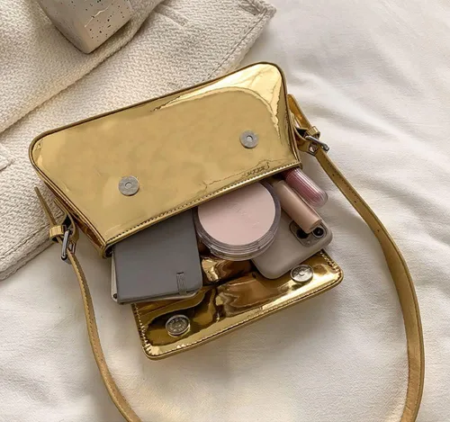 Miniatura 5 de Bolso de noche para mujer, Y2k, plateado, bolso hobo, bolso de mano, bolso de mano, bolso de mano, bolso de fiesta, bolso de mano, bolsos cruzados