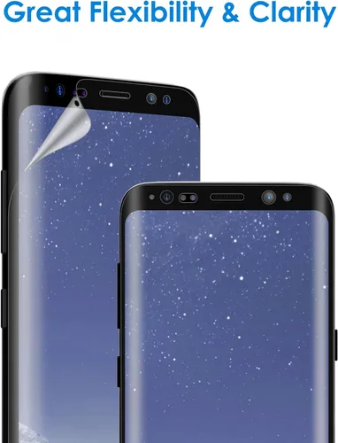 Miniatura 3 de JETech Protector de pantalla para Samsung Galaxy S8, película TPU Ultra HD, compatible con fundas, paquete de 2