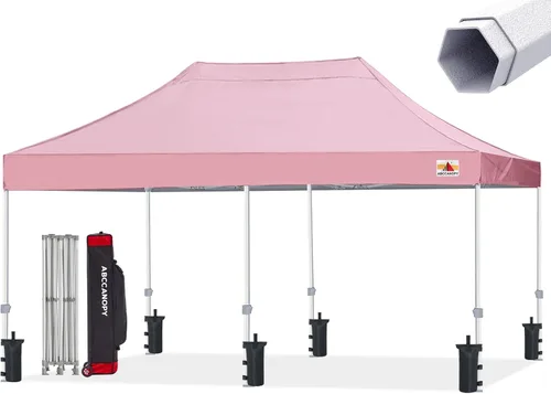 Miniatura 14 de ABCCANOPY Tienda de campaña con toldo emergente comercial 10x10 Serie Premium, Beige