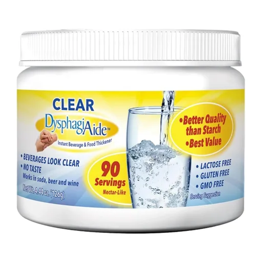 Miniatura 8 de Clear DysphagiAide - Polvo espesante instantáneo para líquidos y alimentos (19.75 onzas, 400 porciones) – Espesantes líquidos para disfagia