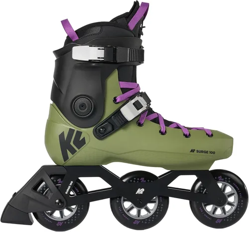 Miniatura 4 de K2 Surge 100 - Patines en línea de 3 ruedas para hombres, mujeres y adultos, unisex, para fitness urbano y urbano
