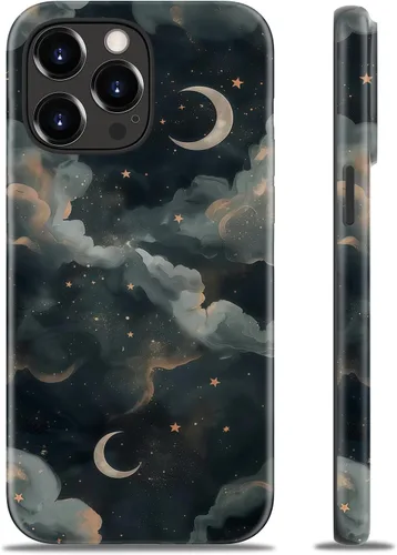 Miniatura 48 de Goodon para iPhone 17 Pro, Funda Estética de Gato Negro y Niña Naranja, Compatible con Magsafe, Funda Protectora Retro Única y Moderna de Silicona
