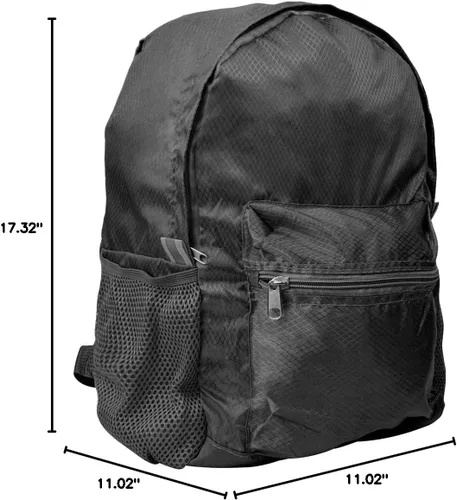 Miniatura 10 de Mochila plegable de 25 L, plegable, ultraligera, resistente al agua, duradera, para campamento, viajes, senderismo, mochila para hombres y mujeres