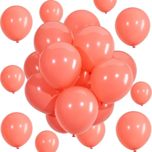 Hestya 100 globos coralinos de 10 pulgadas de látex para fiestas, kit de guirnalda de arco para bodas, despedidas de soltera, graduación,