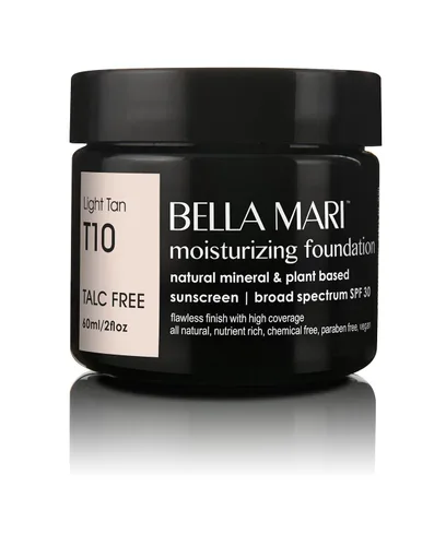 Miniatura 17 de Bella Mari - Base hidratante natural, color beige claro (B10); plástico sin PBA de 2