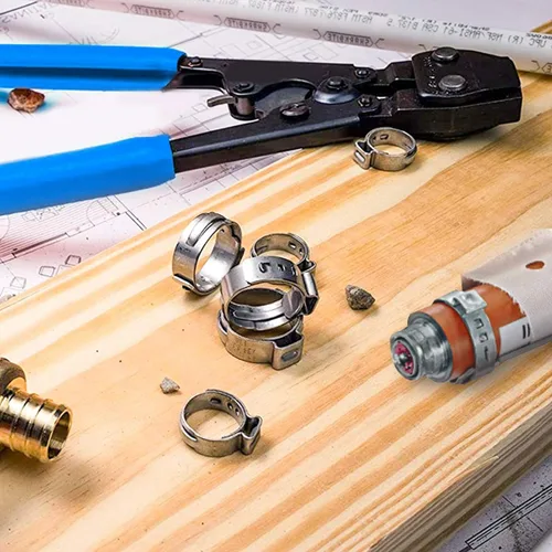 Miniatura 4 de Paquete de 50 anillos de abrazadera PEX de 1 pulgada, accesorios Pex de acero inoxidable, abrazaderas de compresión para conexiones de tubería PEX