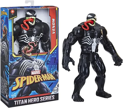 Miniatura 3 de Marvel Titan Hero Series Figura de acción de Venom de lujo, juguete coleccionable de 12 pulgadas, para niños a partir de 4 años