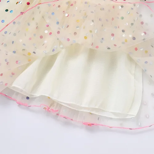 Miniatura 6 de Baby Girls Tutu Dress Sparkle Sequin Heart Princess Birthday Pageant Wedding Party Dresses Ruffle Tulle Gown Outfits