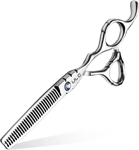 Miniatura 14 de ULG Tijeras profesionales de adelgazamiento con peine – 6.5 pulgadas de acero inoxidable japonés texturizante y tijeras de corte de pelo para salón
