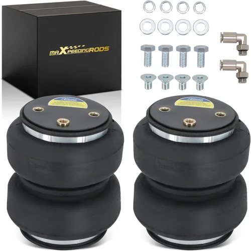 Miniatura 10 de maXpeedingrods Bolsa de suspensión de aire de repuesto 2500lb con amortiguador interno para GMC Silverado Sierra 1500 para Ford