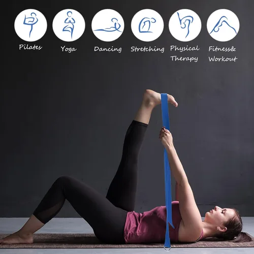 Miniatura 4 de Wettarn Juego de 30 bloques de yoga y correa de yoga, 15 bloques de yoga antideslizantes con 15 piezas de anillo en D de metal, correa de yoga