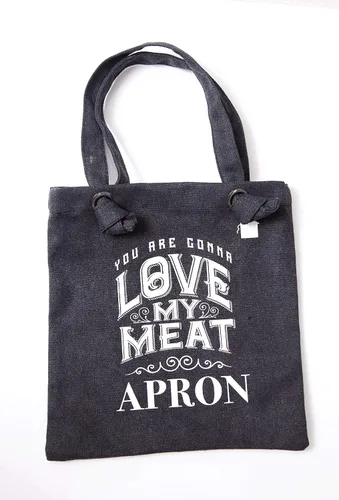 Miniatura 3 de Boxer Gifts Canvas Love My Meat - Delantal, color negro