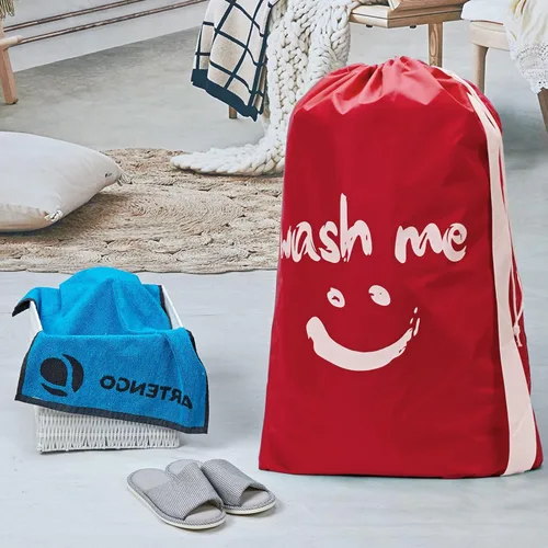 Miniatura 3 de HOMEST Paquete de 2 bolsas de lavandería de viaje XL Wash Me con correa, organizador de ropa sucia, lo suficientemente grande como para contener 4