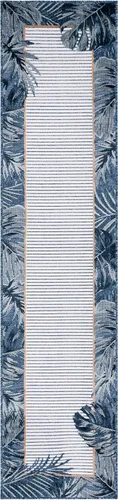 Miniatura 5 de SAFAVIEH Cabana Collection - Alfombra de pasillo, 2 x 9 pies, diseño tropical, no desprende pelusa y de fácil cuidado, para interiores y exteriores