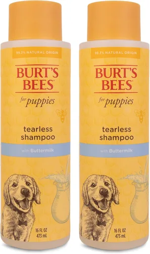 Miniatura 13 de Burt's Bees for Pets Champú para cachorros sin lágrimas con suero de leche y aceite de linaza, champú suave para perros de más de 8 semanas