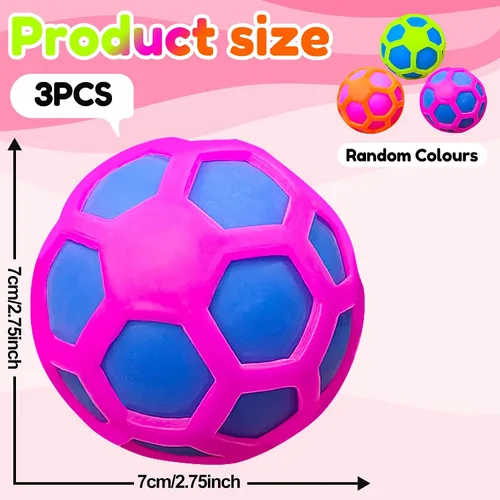 Miniatura 2 de 3 bolas antiestrés para adultos y niños, bolas de estrés esponjosas con funda reemplazable, juguetes calmantes para adultos, ideales para fiestas