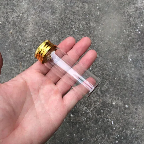 Miniatura 4 de Tarros de vidrio transparente de 1.4 fl oz con tapa de rosca de aluminio, botellas vacías tapas doradas, botellas de vidrio 12