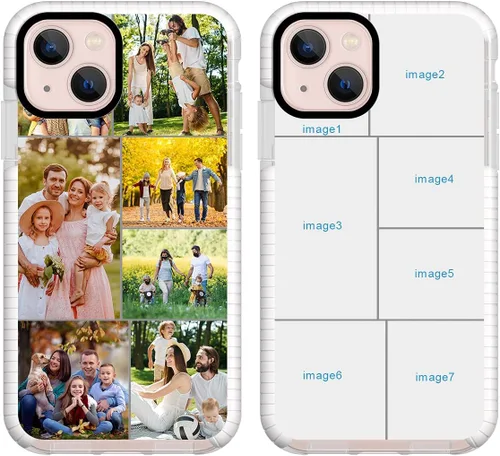 Miniatura 17 de Funda de teléfono personalizada para iPhone 13 personalizada con collage de múltiples imágenes, funda resistente a los arañazos, a los golpes, funda
