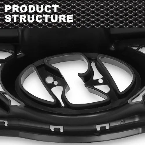 Miniatura 7 de CNNELL Rejilla compatible con Hyundai Elantra 2011 2012 2013